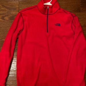 Men’s large North Face 1/4 zip fleece